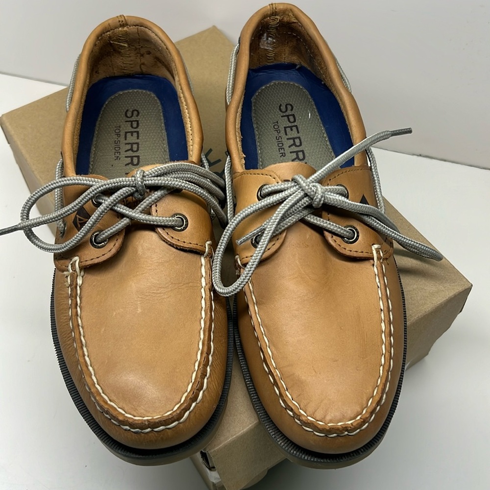 Sperry A/O Sahara Leather Boat Shoes size Eur 40 - unisex.  Like new